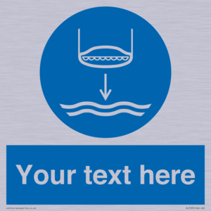 Custom Lower lifeboat to the water in launch sequence